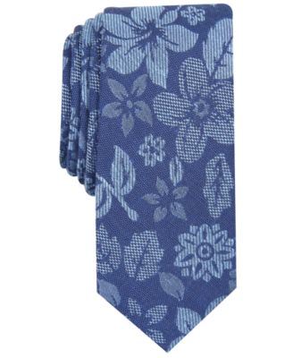 Bar III - Men's Seaside Skinny Floral Tie