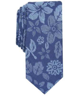 Bar III Men's Seaside Skinny Floral Tie, Created for Macy's - Macy's