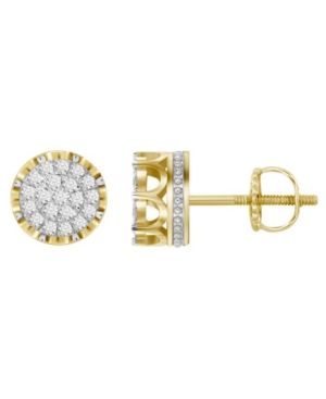 Macy's Men's Diamond (1 Ct.t.w.) Earring Set In 10k Yellow Gold
