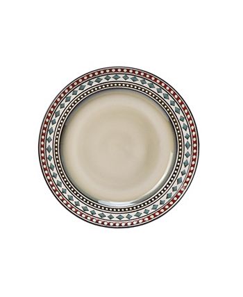 Lorren Home Trends - 16 Piece Glazed Dinnerware Neutral (Service for 4)