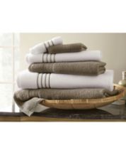 Vivendi Bath Towels Hand Towels and Washcloths Set Infinity Zero Twist 100%  Cotton 4 Bath, 2 Hand, 2 Wash, Super Soft, Highly Absorbent Towels for