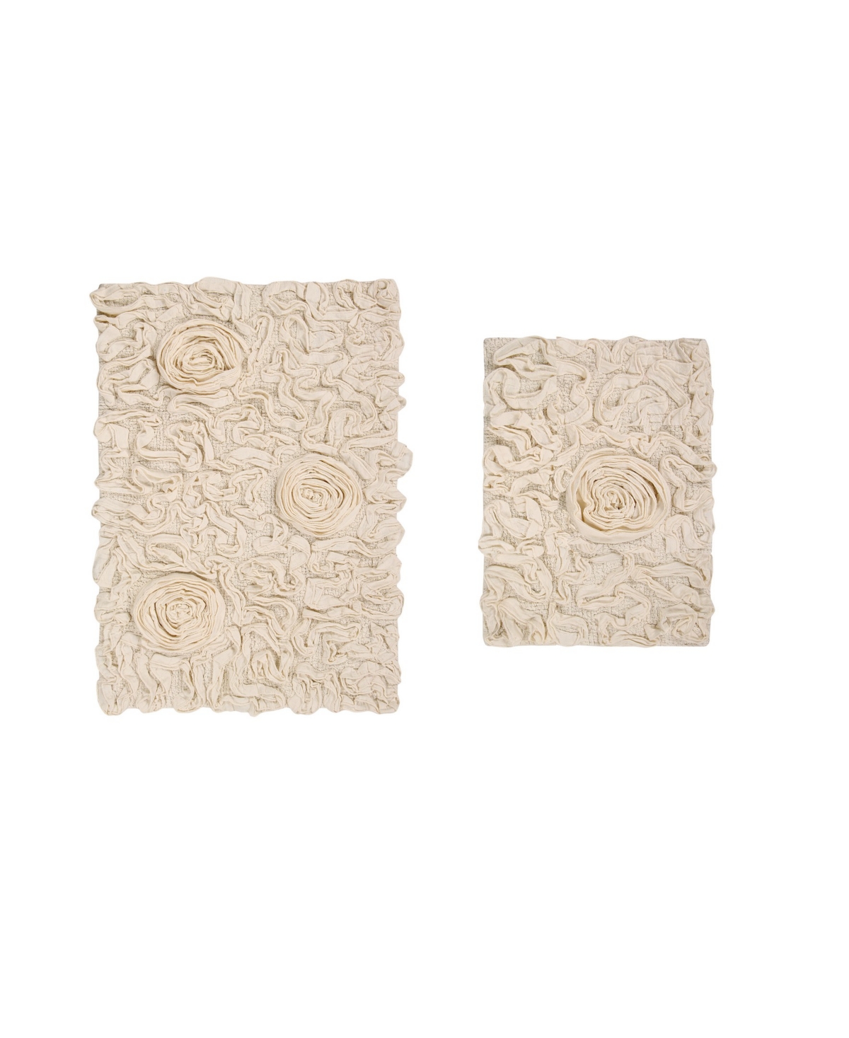 Home Weavers Bell Flower 2-pc. Bath Rug Set In Natural