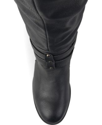 Women's Bite Wide Calf Knee High Buckle Boots