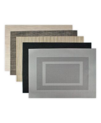 Polyvinyl Chloride Doubleframe Placemat, Set of 6