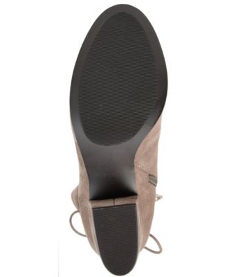 Women's Leeda Wide Calf Lace Up Detail Knee High Boots