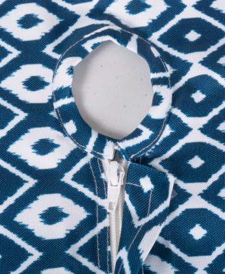 Ikat Outdoor Tablecloth with Zipper 60" Round