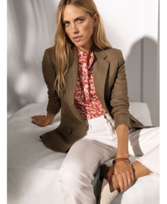 Lauren Ralph Lauren Herringbone Tweed Blazer