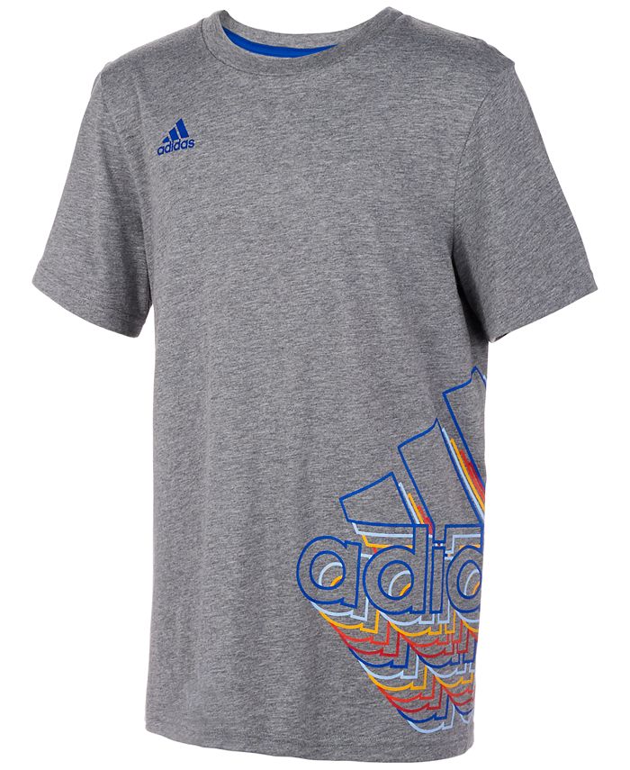 adidas Big Boys Logo-Print T-Shirt & Reviews - Shirts & Tops - Kids ...