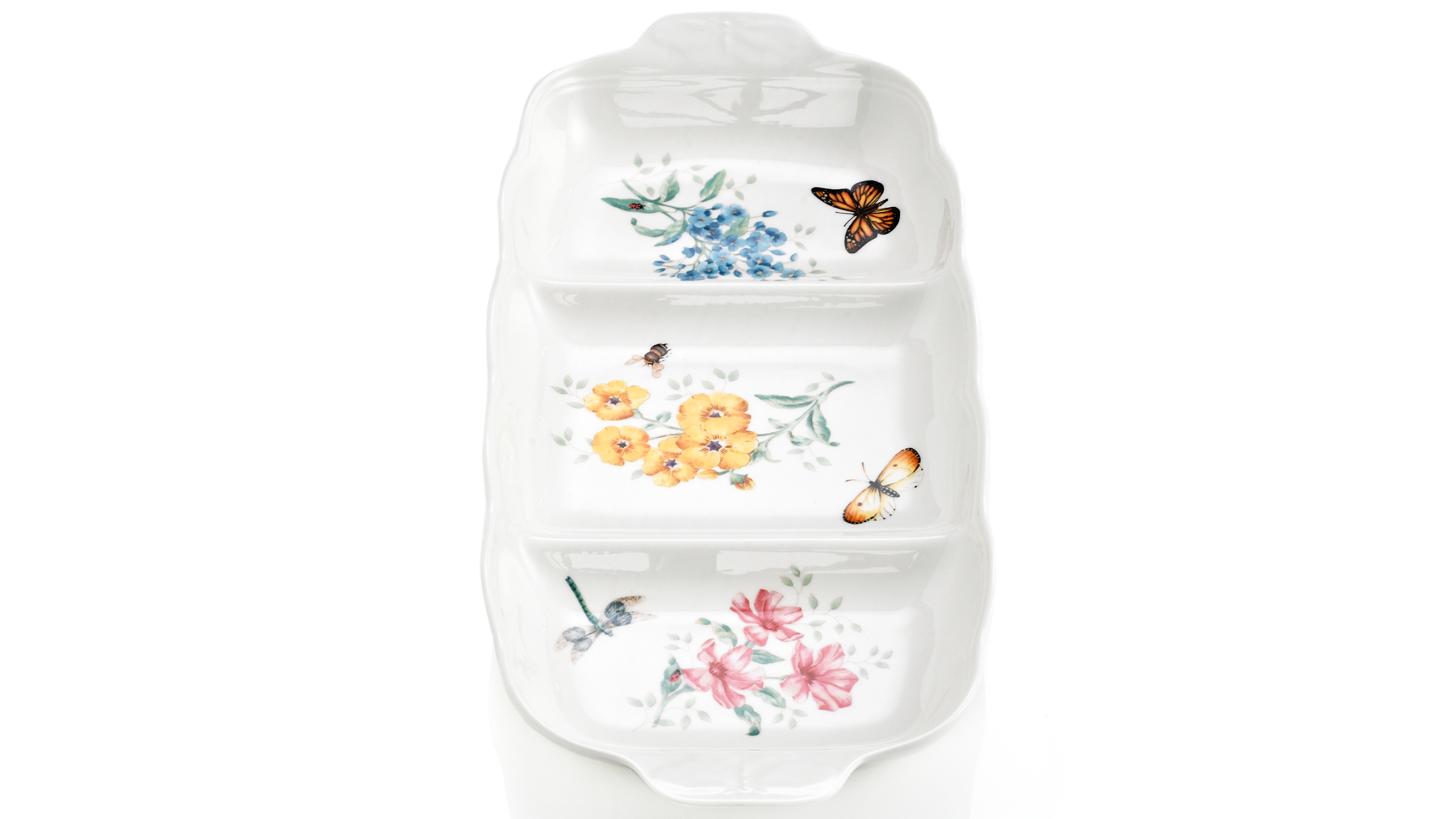 Lenox Butterfly Meadow 3-Part Divided Server