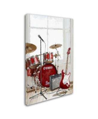 The Macneil Studio 'Drums and Guitar' Canvas Art - 16" x 24"