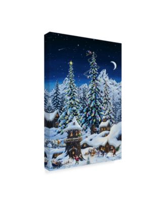 Jeff Tift 'Christmas With The Elves' Canvas Art - 22" x 32"