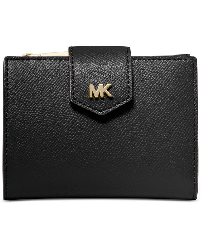Michael Kors Crossgrain Leather Snap Billfold Wallet - Macy's
