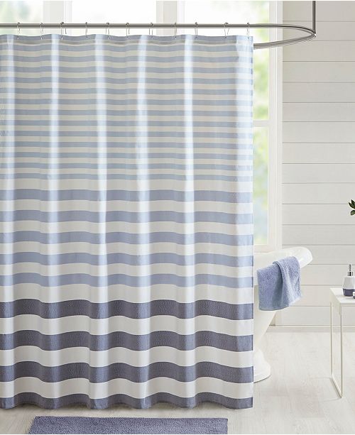 Madison Park Aviana Stripe 72 X 72 Shower Curtain Reviews Shower Curtains Bed Bath Macy S