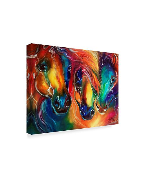 Trademark Global Marcia Baldwin Color My World With Horses