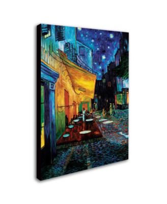 Vincent van Gogh 'Cafe Terrace' Canvas Art - 21" x 28"