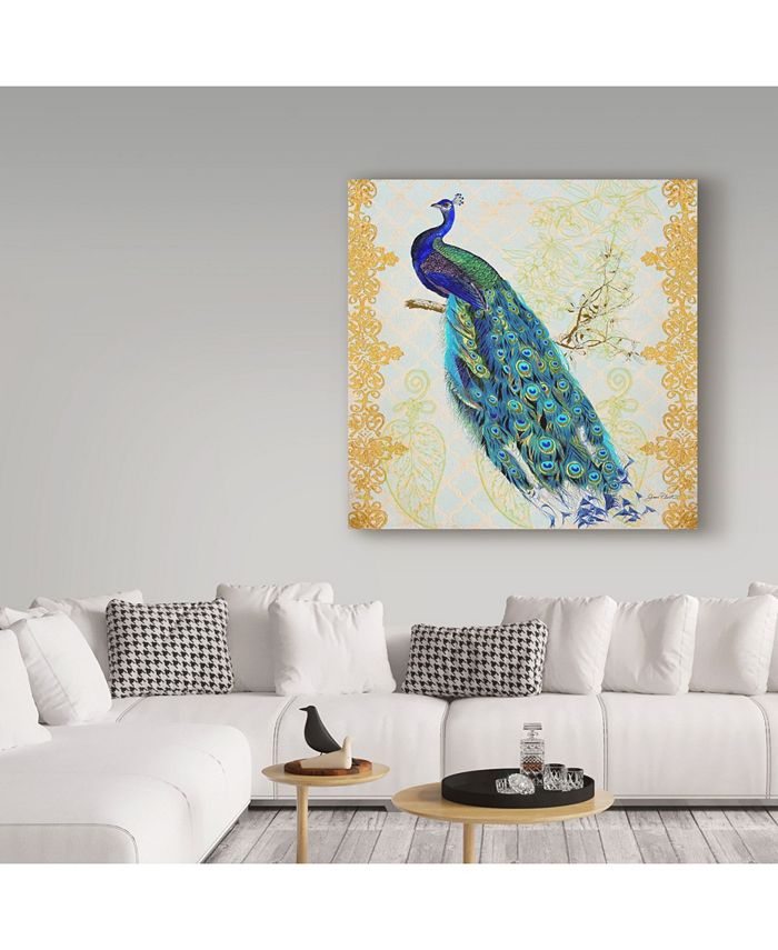 Trademark Global Jean Plout 'Beautiful Peacock' Canvas Art - 18
