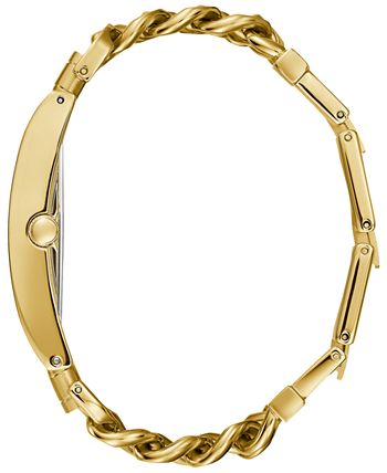 GUESS - Women's Gold-Tone Stainless Steel Chain Bracelet Watch 39x47mm