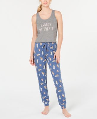 Jenni Sleep Keyhole Tank Top & Sleep Drawstring Pants - Macy's