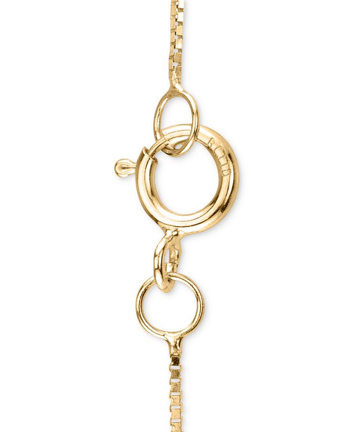 Macy's Diamond Bar 18" Pendant Necklace (1/10 ct. t.w.) in 14k Gold