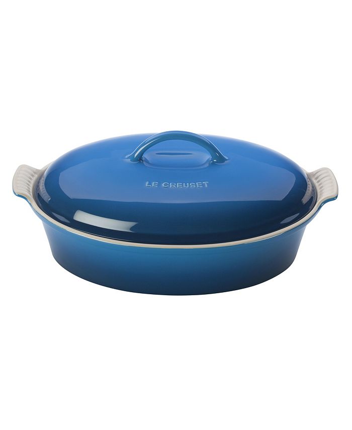 Le Creuset Stoneware 4Qt. Heritage Covered Oval Casserole & Reviews