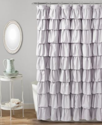 Lush Décor - Ruffle 72" x 72" Shower Curtain