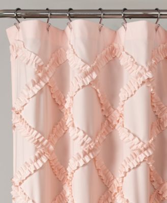 Ruffle Diamond Shower Curtain, 72" x 72"