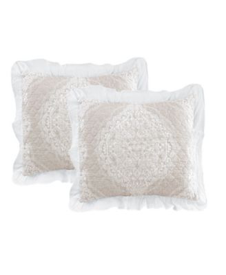 Lucianna Ruffle Edge Cotton 3-Pc. Bedspread Set, King
