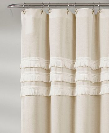 Lush Décor - Ciel Tassel 72" x 72" Shower Curtain