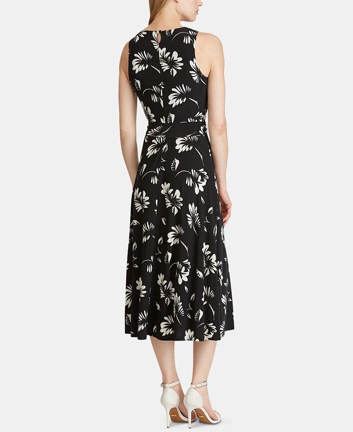 Lauren Ralph Lauren Floral-Print Jersey Midi Dress - Macy's