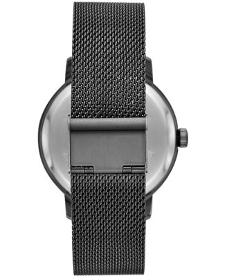 Mens Gunmetal Mesh Automatic Watch 42mm