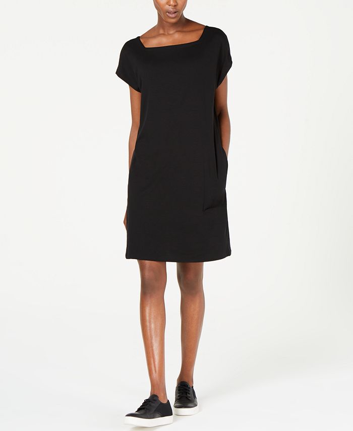 Eileen Fisher Square Neck Pocket Dress Macy s