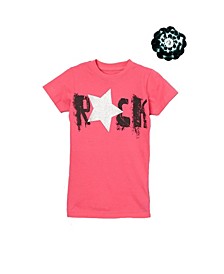  Big Girls Graphic Top Includes A Matching Hair Accessory