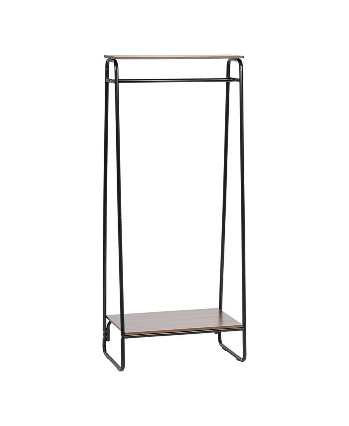 IRIS USA Metal Garment Rack With 2 Wood Shelves Macy's