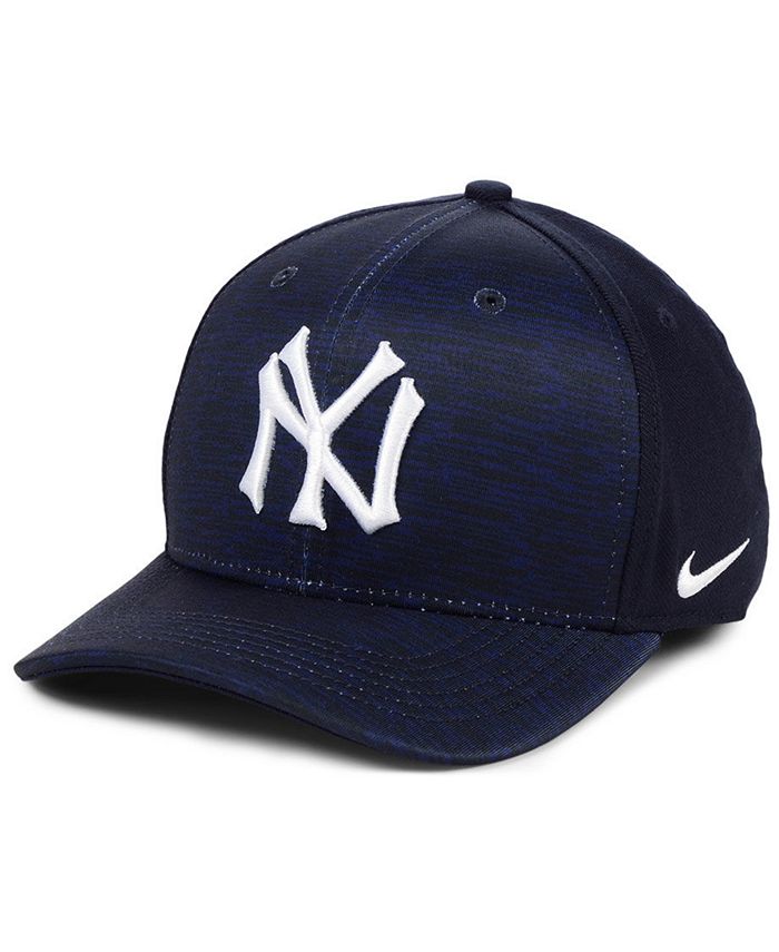 Nike New York Yankees Velocity Swooshflex Stretch Fitted Cap - Macy's