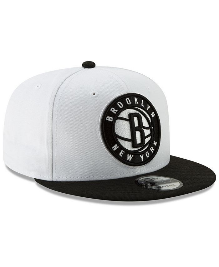 New Era Brooklyn Nets White XLT 9FIFTY Cap - Macy's