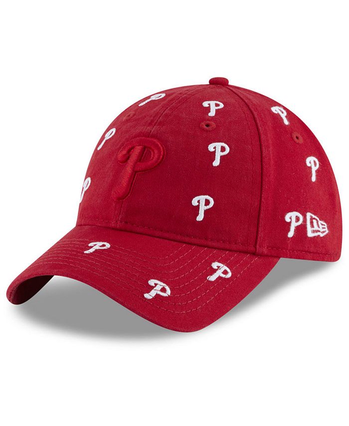 Casquette réglable New Era kaki/rouge des Phillies de Philadelphie 2024 du 4 juillet 9TWENTY pour hommes