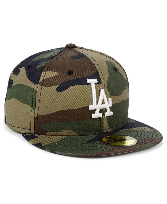 New Era Los Angeles Dodgers Woodland Basic 59FIFTY Fitted Cap - Macy's