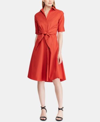 Lauren Ralph Lauren - Buttoned Fit-and-Flare Dress