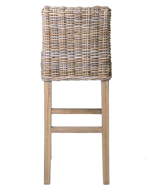 East At Main Germantown Rattan Barstool & Reviews Furniture Macy's