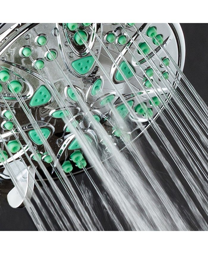 Aquadance Antimicrobial Shower Head, Coral Green Jets Macy's