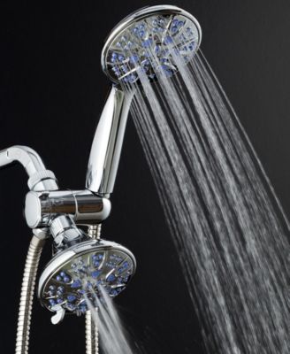 Antimicrobial 30-setting Shower Combo  Sunset Blue Jets