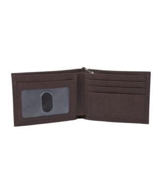 Security Leather Slimfold Men's Wallet with Chain