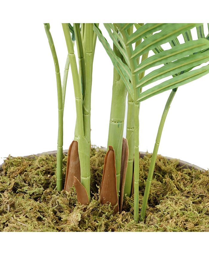 Vintage Home 69" Real Touch Palm Tree in Fiberstone Planter Macy's