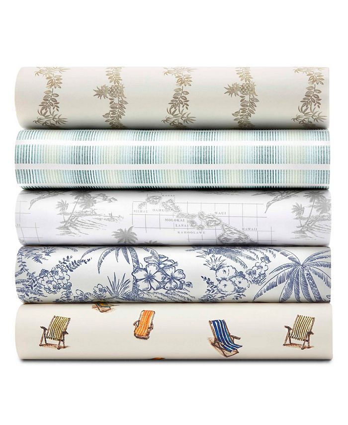 Tommy Bahama Home Tommy Bahama Map Sheet Set, Queen - Macy's