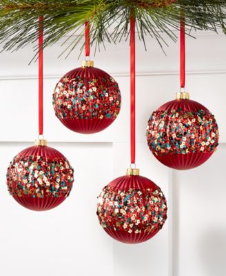 sequin xmas ornaments