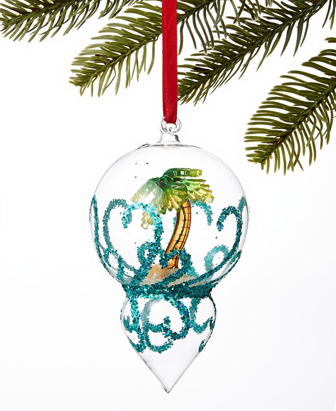 Holiday Lane Florida Palm Tree Dome Ornament, Created for Macy's