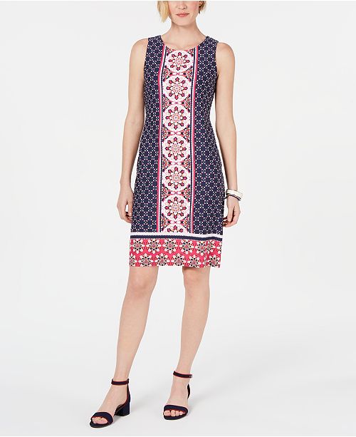 Charter Club Petite Printed Shift Dress Created For Macy S