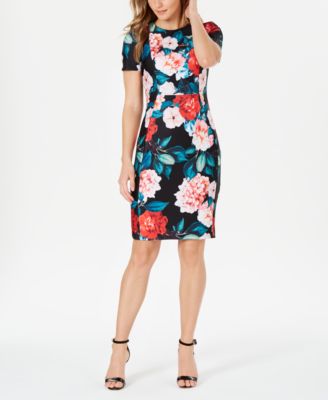 Calvin Klein Floral-Print Sheath Dress 