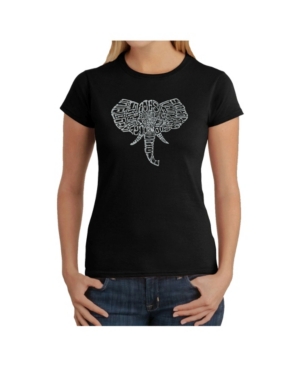 image of Women-s Word Art T-Shirt - Elephant Tusks
