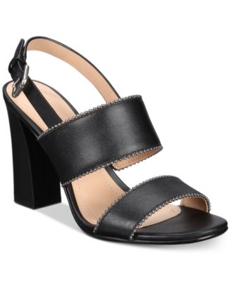 COACH - Rylie Stacked-Heel Dress Sandals